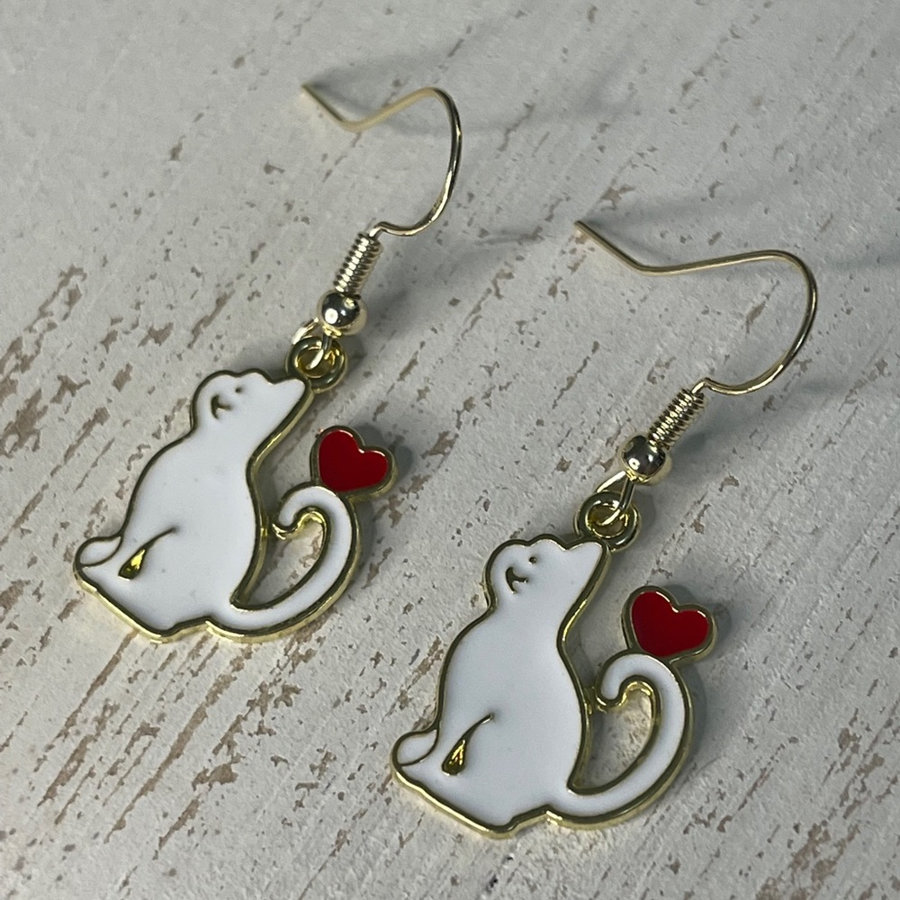 Cat Earrings, Cute Jewelry